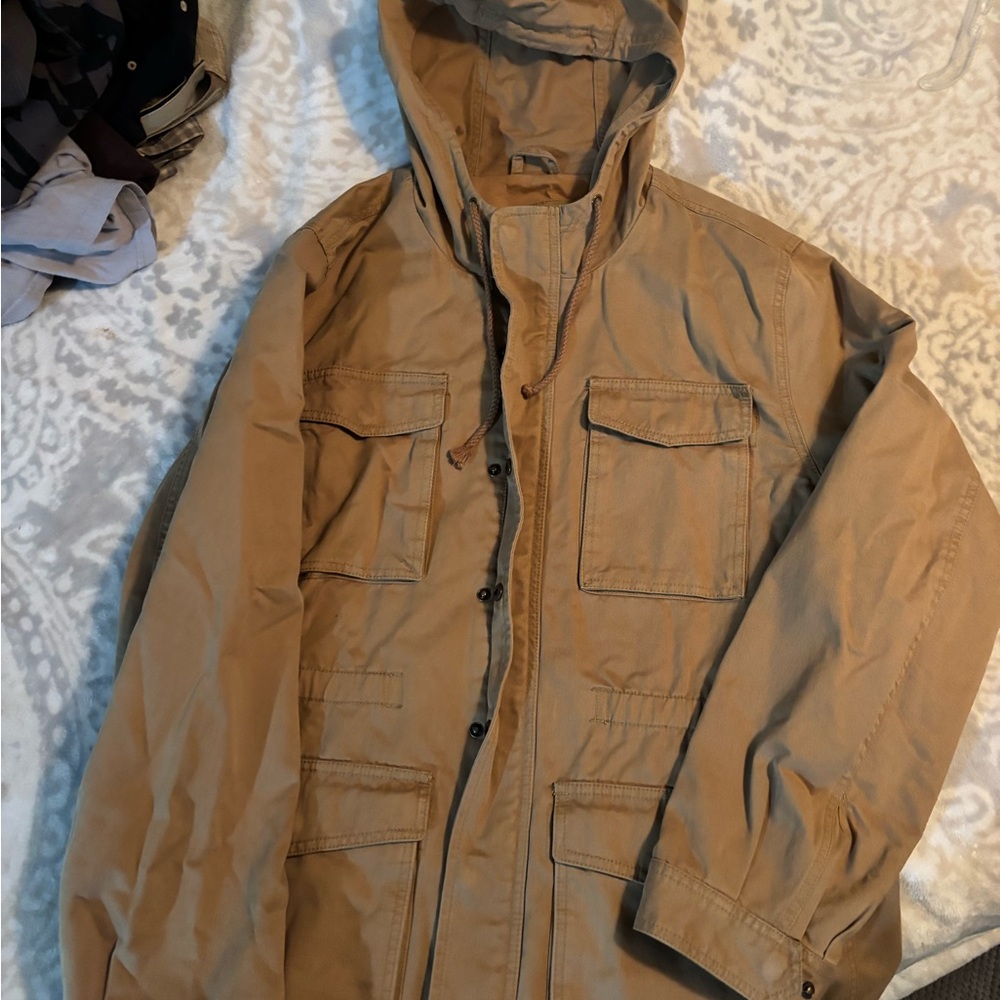 GAP Men's Brown Hooded Field Jacket